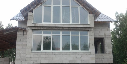 Профиль Schuco Corona CT 70, фурнитура Roto NT.