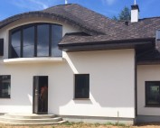 Арочное окно со штульповым механизмом. Профиль Schuco Corona CT 70, фурнитура Schuco Vario Tec.