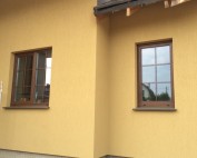 Окна с ламинированным шпросом. Профиль Schuco Corona CT 70.