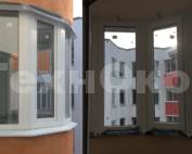 Эркерное остекления лоджии