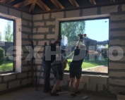 Глухое остекление с закаленным стеклом